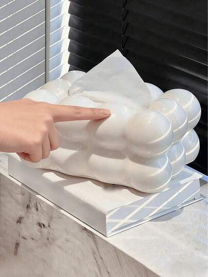 Molnformad näsduksask - Dekorativ förvaringslåda för hemmet, lämplig för vardagsrum, sovrum, kök och andra miljöer, perfekt present till högtider och bröllop