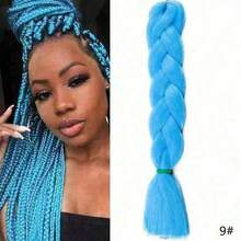 60cm Extra Large Synthetic Yaki Braid Wig For Women, High-Temperature Fiber Material, Colorful, Suitable For DIY Styling, Cosplay And Parties, Ideal Christmas And New Year Gift - Multicolor - View 24