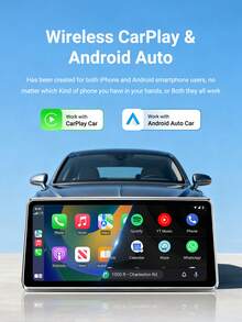 XUDA 2026 New Compact & Elegant Smart Box, 2-In-1 Wireless CarPlay & Android Auto Mini Adapter, New CarPlay Converter, Fast Auto Connection, No Delay, Car Accessories, Wired To Wireless, Compatible With IPhone & Android, With USB/USB-C Port - B - View 2