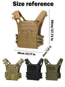 1 pezzo Gilet tattico Airsoft, Gilet protettivo modulare JPC traspirante MOLLE regolabile adatto per figure snelle, per giochi CS, addestramento, gilet tattico Airsoft da esterno, gilet modulare regolabile per paintball, gilet tattico Airsoft da esterno regolabile per adulti, soft air tattico, paintball, tattico, SWAT, assalto, tiro, inseguimento, esterno, equipaggiamento da trasporto, gilet - Multicolore - Visualizzare 9