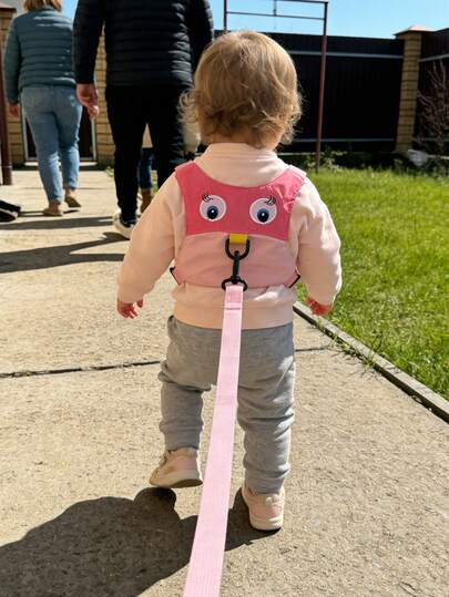 Kids Anti-Lost Wrist Link, Child Walking Safety Strap, Cartoon Penguin/Dog/Chick Toddler Leash Backpack, Children Gift