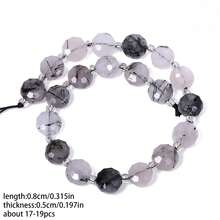 8x5mm Faceted Natural Stone Agate Quartz Beads Flat Round Loose Spacer Beading For Jewelry Making DIY Bracelet Necklace 7.5in - Beads - View 13