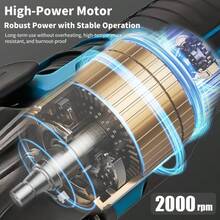 Mamidw Cordless Oscillating Tool, Variable Speed Brushed Tool, Swing Multi-Tool Kit For Cutting Wood, Grouting Removal & Sanding Tool (No Battery) For Makita 18v Battery PIN - Blue - View 2