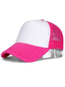 1pc Mesh Snapback Cap, Breathable Sun Protection Baseball Cap For Group Travel - Multicolor - View 11
