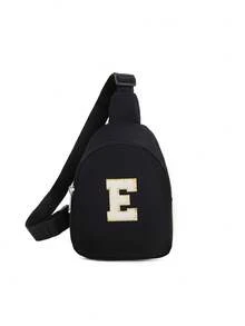 DIY 时尚手工字母胸包,超酷迷你多字包,收纳袋,购物、派对、节日礼物 - 彩色 - 查看 27