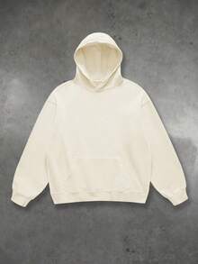 250g Polyester Fiber Men's Long Sleeved Hooded Sweatshirt With Y2K Spider Printed Pattern And Pockets, Fashionable And Loose Casual Fleece Sweater, Suitable For Autumn And Winter Street Wear. Single Item For Both Men And Women - 杏色 - 查看 3