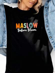 Psychologist Maslow Before Bloom Sped Teacher Classroom T-Shirt006 - Đen 7 - Xem 1