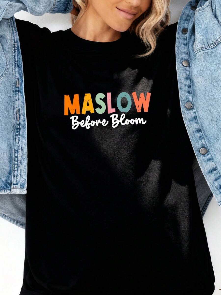 Psychologist Maslow Before Bloom Sped Teacher Classroom T-Shirt006 - Đen 7 - Xem 1