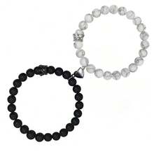 一对心跳连接友谊手链，男女通用设计，送给闺蜜的礼物，女士手链，适合送给朋友和家人 - 情侶手鍊 - 查看 6