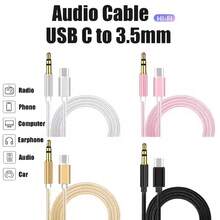 1pc 3.5mm To USB-C Headphone Jack Adapter, AUX Audio Cable, Speaker Audio Cable Compatible With IPhone 17 Pro Max/17 Pro/17/Air/16/15, S25/S24/S23/S22/S21/S20, Series Audio Auxiliary Jack Cable