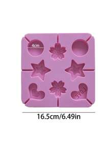 1pc 20-Cavity Silicone Lollipop Mold, Suitable For Making Cake Pops, Chocolates, Candies, Non-Stick, Oven/Dishwasher/Fridge , Baking Accessory, Kitchen Essential - Multicolor - View 14