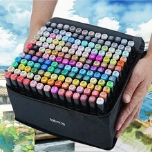 12 To 268 Colors Alcohol-Based Markers, Vibrant & Long-Lasting, Quick-Drying, Waterproof & Fade-Resistant, Suitable For DIY, Glass, Faux Leather, Wood, Metal Painting, Ideal For Coloring Art Markers, Adult Coloring Books, Chisel Tip, Holiday/Christmas Gifts, Colored Pens, Ohuhu Markers, Drawing Markers, Back To School, Perfect For Ramadan, Valentine''s Day Crafts - Multicolor - View 2