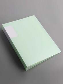 40-Page Transparent Multi-Layer A4 Document Folder, Muted Color File Organizer, Student/Music Score Holder, Thick Expandable Ring Binder