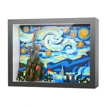 890PCS-1568PCS ABS Resin Painting Building Blocks, DIY Painting Blocks, Starry Sky, Girl, Waves, Mountains, Building Blocks, Painting Hobby Desktop Decor, Living Room Decor, Office Desk Ornament, Suitable For Birthday Gift, Valentine's Day Gift - Multicolor - View 4