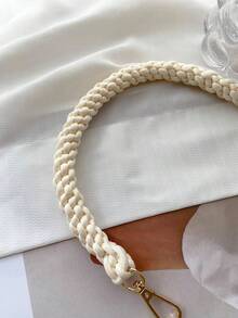 Handmade Nylon Rope Woven Bag Strap Travel Essentials - Beige - View 2