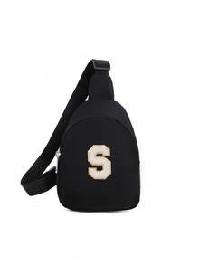 DIY 时尚手工字母胸包,超酷迷你多字包,收纳袋,购物、派对、节日礼物 - 彩色 - 查看 16