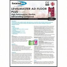Bond It LEVELMASTER AD-FLOOR PLUS Self Level Leveling Compound 3-50mm Grey 20KG - Grey - View 5