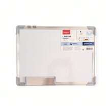 Pizarrón Blanco Magnético 30*40 cm | Pizarra de Borrado en Seco con Marco de Aluminio para Hogar, Oficina y Escuela - Blanco - Ver 1