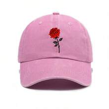 玫瑰印花渔夫帽，时尚设计元素 - 男女皆宜的休闲帽，适合日常通勤和户外活动 - A - 查看 15