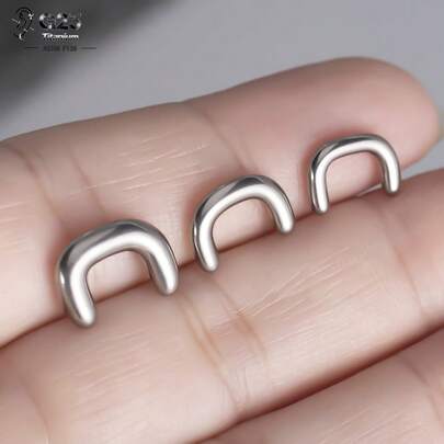 1pc G23 Titanium Cool U Shape Septum Retainer U Horseshoe Staple Piercing Body Jewelry Septum Piercing Ring New
