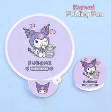 Sanrio 3pcs Hello Kitty & Kuromi Foldable Hand Fan, Portable & Stylish Summer Cooling Accessory, Retro Anime Home Decor & Photography Prop, Delicate Fan Merchandise Gift For Women