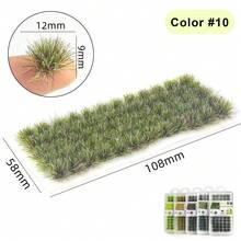 60pcs/140pcs Static Grass Tufts Model Train Landscape Garden Decor Diorama Set - As Photos - View 12