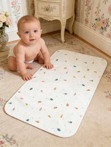 1片防水可水洗透气婴儿尿垫，四季通用高吸收性失禁垫，适用于新生儿护理和月经期，是理想的婴儿洗礼和家庭装饰礼物。 - 彩色 - 查看 9