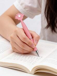 6/15pcs Pink Rotating Ball Pens, Suitable For School & Office Supplies, Writing Tool, Wedding Signature, Office Supplies, Thanksgiving, Halloween, Valentine's Day, Elegant Writing Instrument - Multicolor - View 4