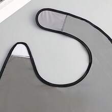 This Durable Adult Apron Is Washable, Sturdy, Stain-Resistant, And Reusable, Perfectly Complementing Your Outfit To Effectively Protect Your Clothes From Stains. Made Of Lightweight Waterproof PVC Material, It Is Easy To Wipe Clean And Resists Sauce, Grease, And Beverage Stains. The Elastic Neckline Fits Most Body Types, And The Reinforced Black Trim Enhances Durability. Suitable For Casual Dining, Travel, Or Use By The Elderly. - Multicolor - View 6