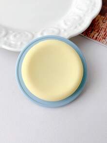 1个简约纯色撞色亲肤圆形MagSafe磁吸气垫手机支架，可折叠伸缩旋转气垫指环支架，兼容、安卓手机，生日礼物、送给家人朋友的礼物，生日推拉式手机支架，手机配件 - 彩色 - 查看 11