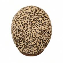 1pc Leopard Print Retro Newsboy Cap, New American Style Sun Protection Beret Hat - A - View 6