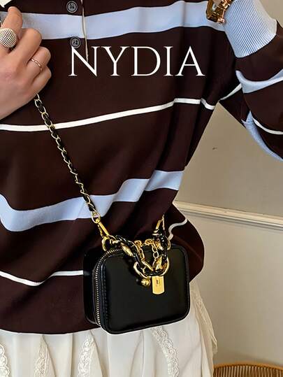 Fashionable Women Casual Minimalist Mini Box Bag, Matching Accessory Crossbody Shoulder Bag For Outdoor And Shopping