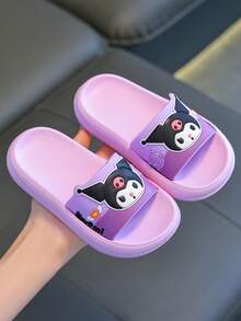 Sanrio Kids Fashion Foam Slippers EVA Soft Bottom Girls Cartoon Stylish Bedroom Slippers Bathroom Slippers Baby Shoes - Purple - View 3