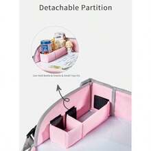 Bandeja de aje para Niños Pble Bandeja para ento Coce Mesa de Cputadora con Soporte para ad ajes por Carretera para Coce Aón - Rosa - Ver 6