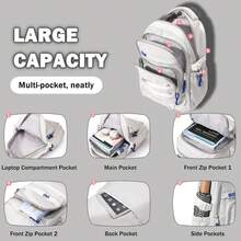 Kids Backpack For Girls Aesthetic School Backpack For Teen Girls Elementary Middle School Bookbag