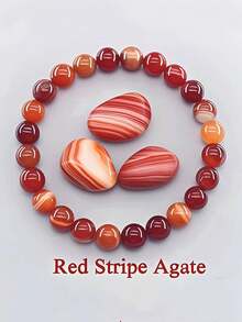 8mm Sunstone Beaded Bracelet, Handmade Jewelry, Wholesale Quartz, Tiger Eye, Agate Crystal Bracelets - Bracelet - View 21