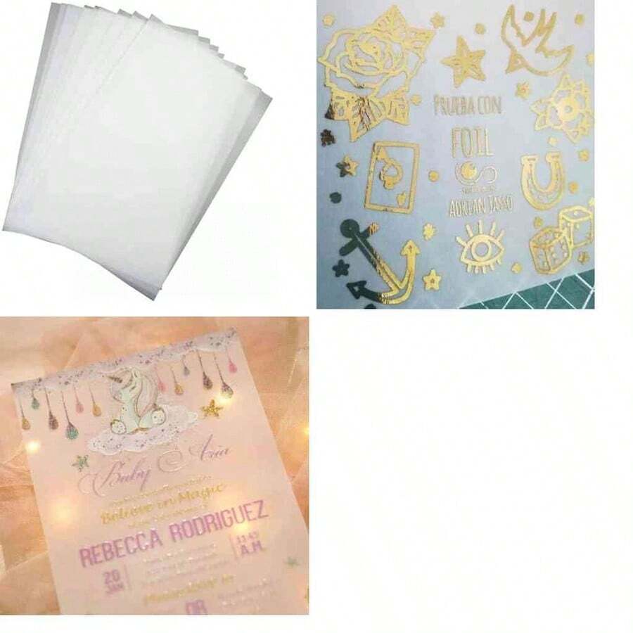 50 Hojas De Albanene Grueso Carta 180 Gr Invitaciones Calca - como se muestra en la figura - Ver 1