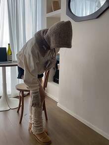 1顶羊毛拉法帽，户外滑雪保暖帽，多功能面罩，适合滑雪、骑行和其他户外活动。送给女友、男友或朋友的完美礼物。女士配饰，男士配饰，趣味礼物。 - 彩色 - 查看 7