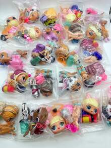 Mattel 1-5件套组装式金色粉色可爱女孩娃娃套装 - 金色头部娃娃套装 - 包括衣服、鞋子、配饰和其他组件 - 趣味精美组装玩具 - 彩色 - 查看 8