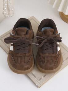 Girls' Casual Sports Shoes, Princess Style Soft Bottom Toddler Shoes, Spring/Autumn - Brown - View 2