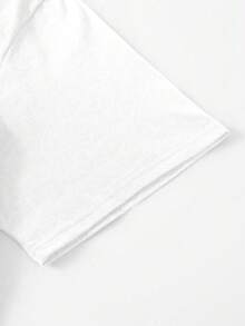 2026新款狐狸阴阳衬衫、日月T恤、女巫森林T恤、神秘动物印花衬衫、暗黑学院风自然美学大码女式圆领T恤 - 白色 - 查看 3