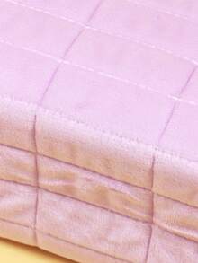 1个紫色格子绗缝包，便携式八角形包，适合通勤、大容量化妆包，时尚休闲大容量便携拉链化妆包，旅行文具收纳包，度假必备化妆包，可收纳耳机、充电器、口红、化妆品、香水、护肤品和美容产品，家居装饰，适合妈妈、护士、学生、女学生、钥匙等，节日礼物，化妆包，旅行必备 - 淡紫色 - 查看 7