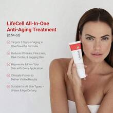 LifeCell All-In-One Anti-Aging Moisturizer | Fights Wrinkles, Fine Lines, Dark Circles & Sun Damage | Retinol, Vitamin C, DMAE, Hyaluronic Acid | Fragrance-Free, For All Skin Types (2.54 Oz) - Hyaluronic Acid - 查看 2