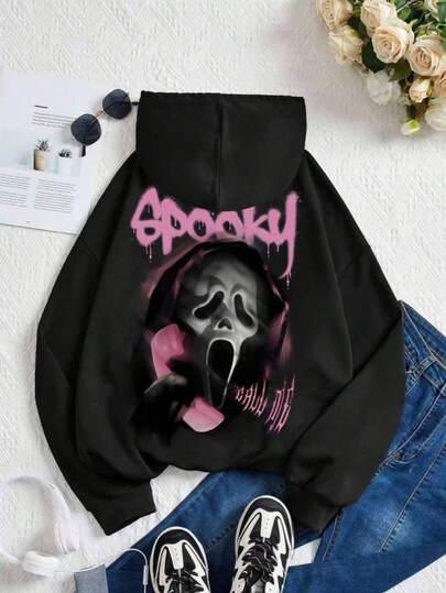 Mujer003-1 Sudadera de mujer  invierno sudadera de manga larga cómoda suave Sudadera con diseño atractivo y espooky para perros, perfecta para los amantes de los estilos únicos y el horror canino