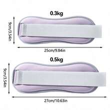 1/2pcs Ankle/Wrist Weighted Straps, Suitable For Ballet, Dance And Workout Training, Strengthen Ankle And Wrist Joints, Fitness Accessory - Multicolor - View 2