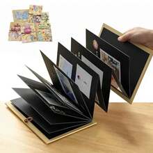 CYPNÁlbum de FotosScrapbook con 84 Pegatinas 8 Bolígrafos de Colores 5 Plantillas 1 Fijo Álbumes de Recortes de Bricolaje para Regalos de Cumpleaños Navidad Parejas Aniversarios de BodaFashion - 224159688 - Ver 5