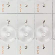 100 Cuentas de Lámpara SMD de 3 V, Cuentas de Lámpara de Lente, Tablero de Fibra de Vidrio con Filtro de Lente óptica, Cuentas de Luz SMD para Reparación de TV,39171064 - Multicolor - Ver 2