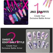 12 Colors 0.5mm Metal Tip Nail Art Marker Pens, High Quality Nail Art Markers, Makeup Color, DIY Nail Highlighting & Outlining Pens, ABS Material Nail Art Marker Set, Suitable For Various Nail Art Styles, Fun And Colorful - Multicolor - View 5