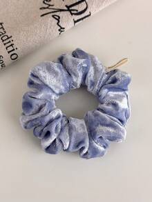 1pc Autumn/Winter Velvet Scrunchie, Elegant Hair Tie, High Elasticity Ponytail Holder, Non-Damaging Hair Rope ,Hair Elastics ,Hair Rubber Bands - Hairband - View 14
