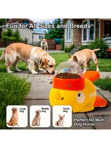 Automatic Pet Feeder Toy In Duck Shape - Interactive Training And Feeding Device, Durable PP Material, Fun Food Dispenser Puzzle, Suitable For Indoor Play And Mental Stimulation - Multicolor - View 2